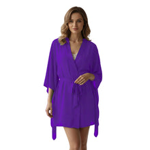 Chiffon Sheer Nightwear Bathrobe | Lingerie Robe S-5XL | 30 Colors C46