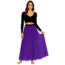 Chiffon Half Circle Belly Dance Skirt | S-5XL, 30 Colors | Flowy Maxi C32