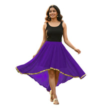 Chiffon High-Low Belly Dance Skirt | Designer Asym Flow S-5XL C66