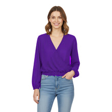 Chiffon V Neck Cover Top | Sheer Flowy Blouse S-5XL | 30 Colors C53