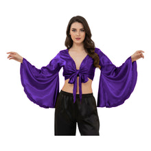Satin Belly Dance Top | Self-Tie Choli Haut S-3XL | 41 Colors S29