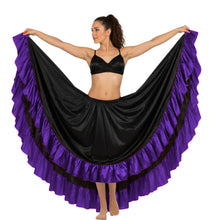 Satin 12 Yard Skirt w/ Frill | Full Volume Dance S-3XL | 41 Colors S22