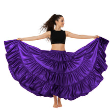 Ultimate Satin 25 Yard 4 Tier Skirt | Belly Dance Skirt S-5XL S20