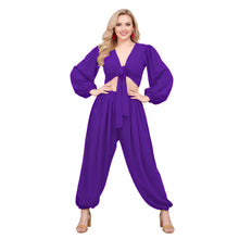 Belly Dance Costume Set: Ruffle Top & Boohoo Harem Pants S-5XL C70