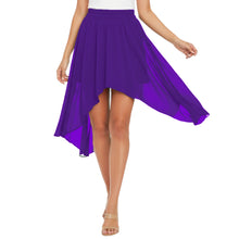 Flowy Chiffon Asymmetrical High-Low Maxi Skirt C38