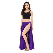 Satin Belly Dance Side Cut Skirt | Side Cut Flow Costume S-3XL | 30 Colors S36