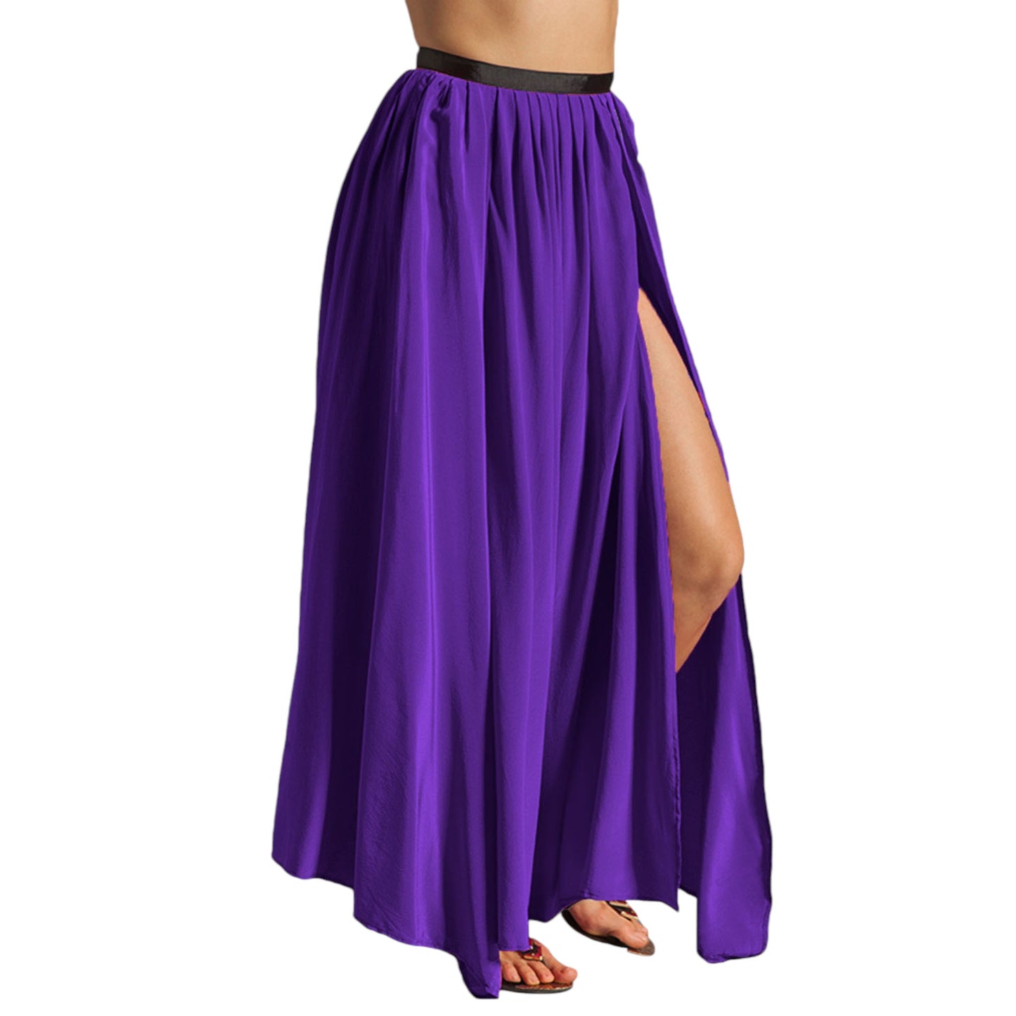 Belly Dance Satin Half Circle 1 Slit S94 - Regular Size 2