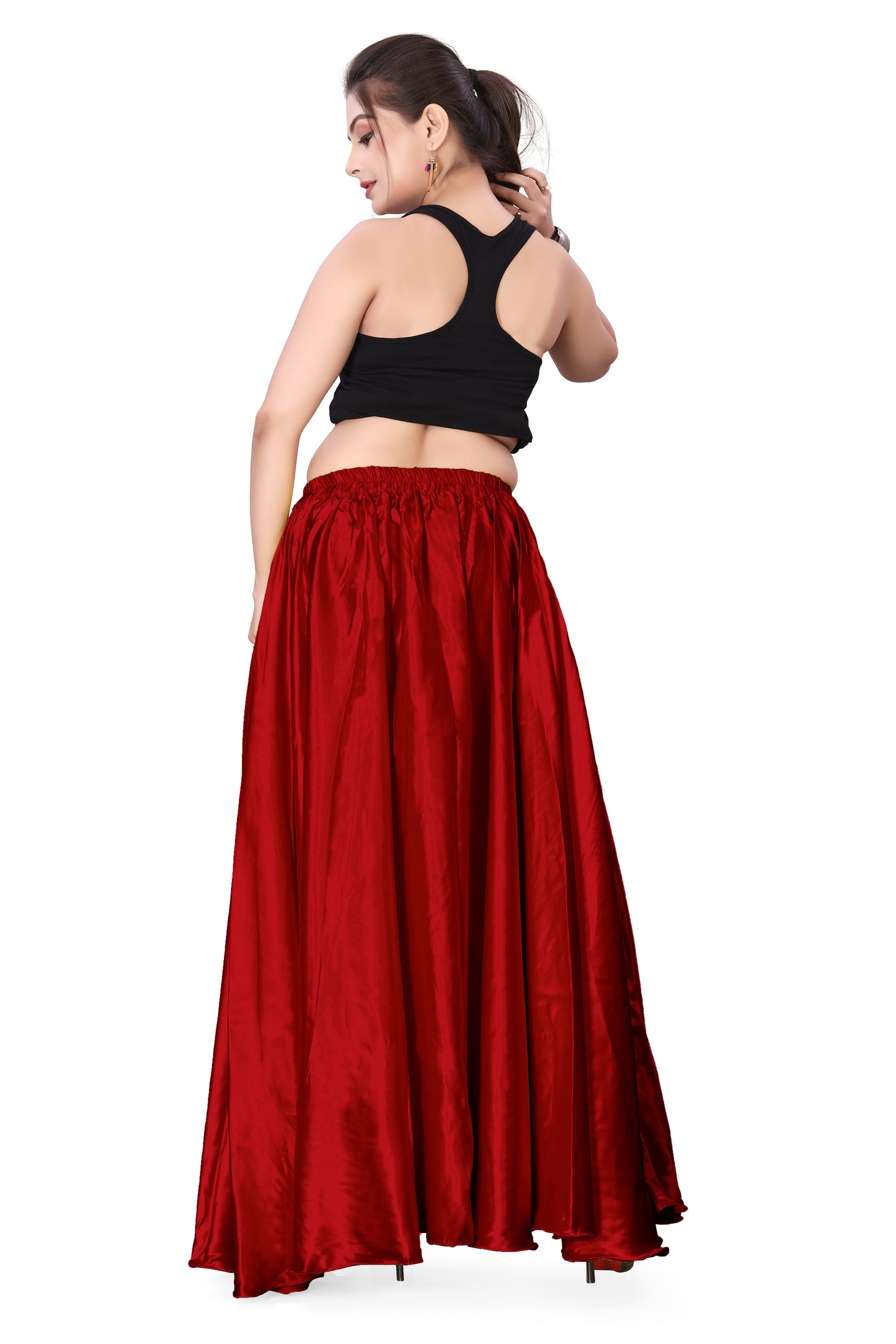 Satin Belly Dance Full Circle Skirt S8-Regular Size 3