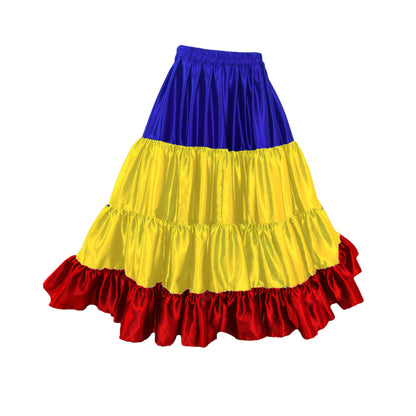 ROMANIA Flag Skirt satin 25 yard multi color Skirt S31