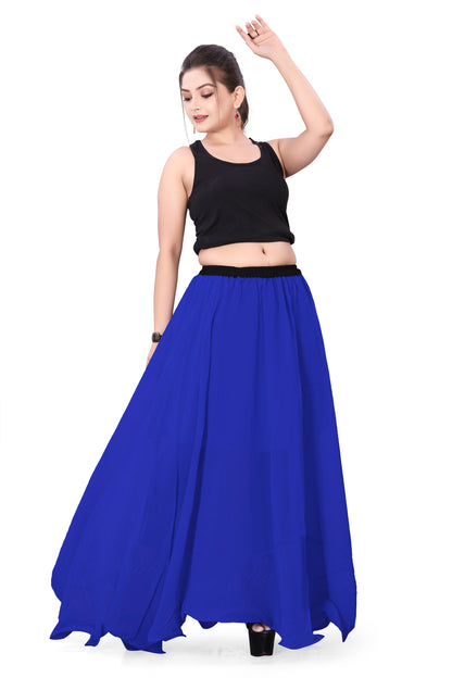 Chiffon Half Circle Belly Dance Skirt C13- Regular Size 1