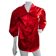 Button Down shirt Fancy Satin shirt S90 - Regular Size 2