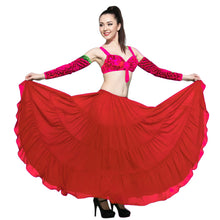 16 Yard 4-Tier Chiffon Belly Dance Skirt | Tribal Fusion Gypsy Full Flow C4
