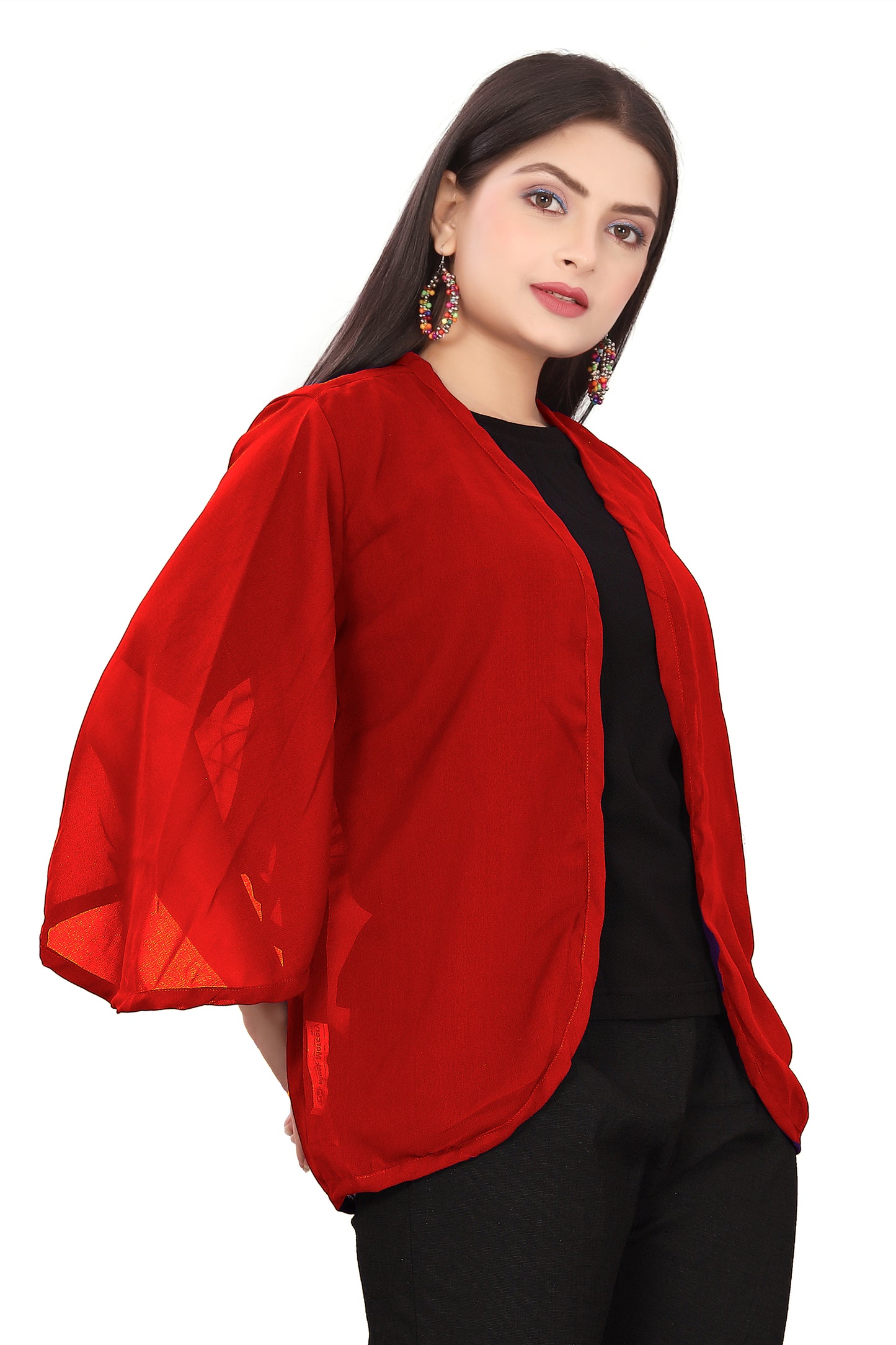 Women Chiffon Shrug / Jacket C51- Regular Size 2