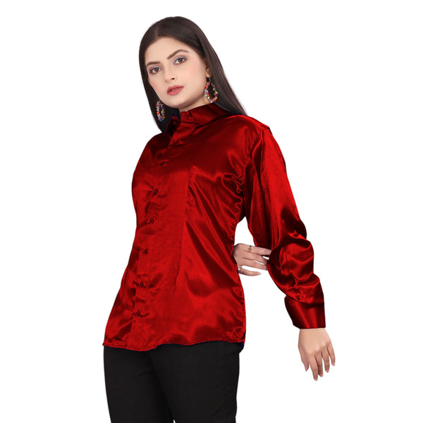 Satin Solid Casual Shirt S81 - Regular Size 3