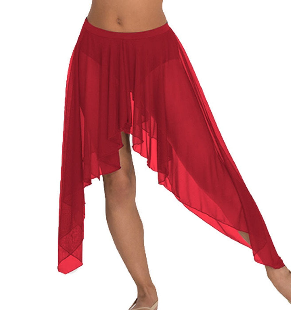 Belly Dance Side Assym sheer Skirt C44 - Regular Size 2