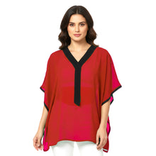Chiffon Tulip Caftan Top | Flowy Casual Tunic S-5XL | 30 Colors C64