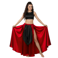 Satin A-Line Skirt w/ Side Slit | Flowy Dance Wear S-3XL | 41 Colors S39