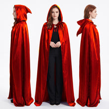 Satin Halloween Hooded Robe Cape – Costume, Cosplay & Party Wear S151