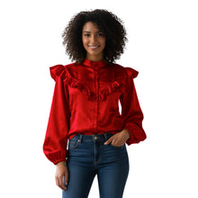 Yellow Green Satin Classic Button Down, unique elegant shirt.