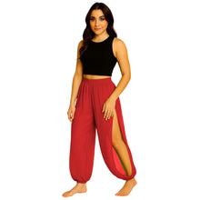 Sheer Chiffon Harem Yoga Pant | Flowing Belly Dance & Layering Trouser Side Cut harem Pant C19