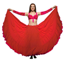 25 Yard 4-Tier Chiffon Belly Dance Skirt | Extreme Volume Sheer Dancewear C7