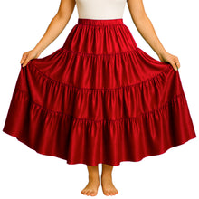 12 Yard 4 Tier Belly Dance Skirt | Full Volume Flow S-3XL S32