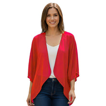 Chiffon Long Sleeve Beach Shrug | Resort Cover-Up S-5XL | 30 Colors C51