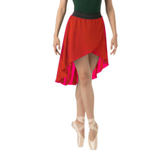 Chiffon High-Low Ballet Skirt | Asymmetrical Dance Wrap Skirt for Women | 30 Colors, S-5XL C41