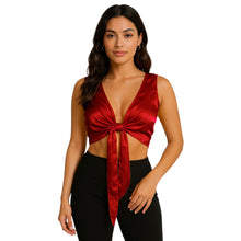 Yellow Satin Sleeveless Belly Dance Choli, bright ruffle dance top.