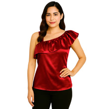 Satin Sleeveless Fancy Top | Party & Evening Wear S-3XL | 41 Colors S87