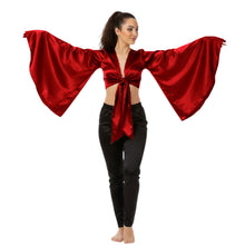 Satin Belly Dance Top | Self-Tie Choli Haut S-3XL | 41 Colors S37