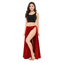 Satin Belly Dance Side Cut Skirt | Side Cut Flow Costume S-3XL | 30 Colors S36