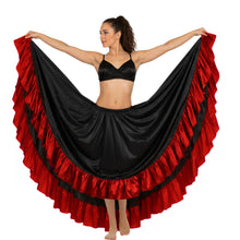 Satin 12 Yard Skirt w/ Frill | Full Volume Dance S-3XL | 41 Colors S22