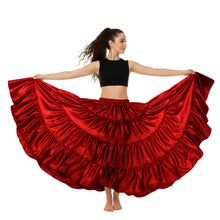 Ultimate Satin 25 Yard 4 Tier Skirt | Belly Dance Skirt S-5XL S20
