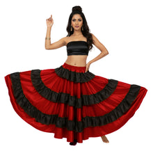 Satin Full Circle Dance Skirt Frill | 360° Flow S-3XL S46