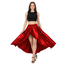Satin Asymmetrical Wrap Skirt | High-Low Flow S-3XL | 41 Colors S72