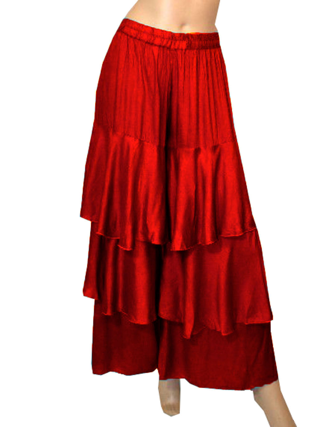 3 Layer Satin Palazzo Pants S97 - Regular Size 2