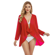 Chiffon Swimwear Cover Up Jacket | Sheer Beach Shrug S-5XL C77