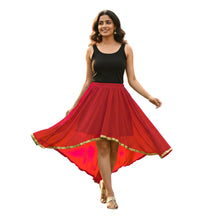 Chiffon High-Low Belly Dance Skirt | Designer Asym Flow S-5XL C66