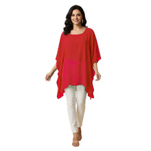 Chiffon Kaftan Top | Flowy Tunic Blouse S-5XL | 30 Colors C76