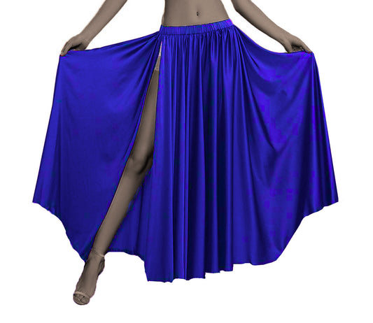 Belly Dancing Skirt Full Circle Skirt One Slit S93 - Regular Size 3