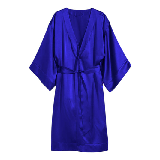 Satin Night Wear Bathrobe S79 - Regular Size 3