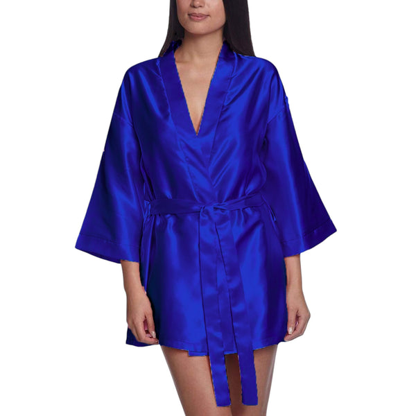 Satin Night Wear Bathrobe S26  - Regular Size 3