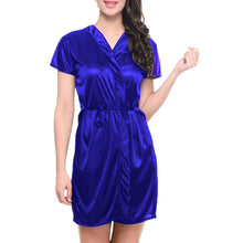 Satin Night wear Bathrobe S108 - Regular Size 3