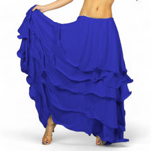 Chiffon 5 layer Belly Dance Skirt C25  - Regular Size 2