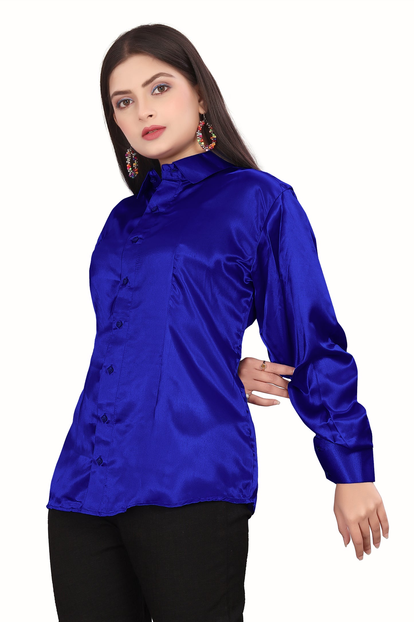 Satin Solid Casual Shirt S81 - Regular Size 3