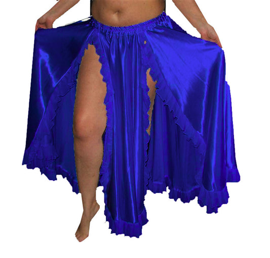 2 Side slit belly Dance Skirt S102 - Regular Size 3