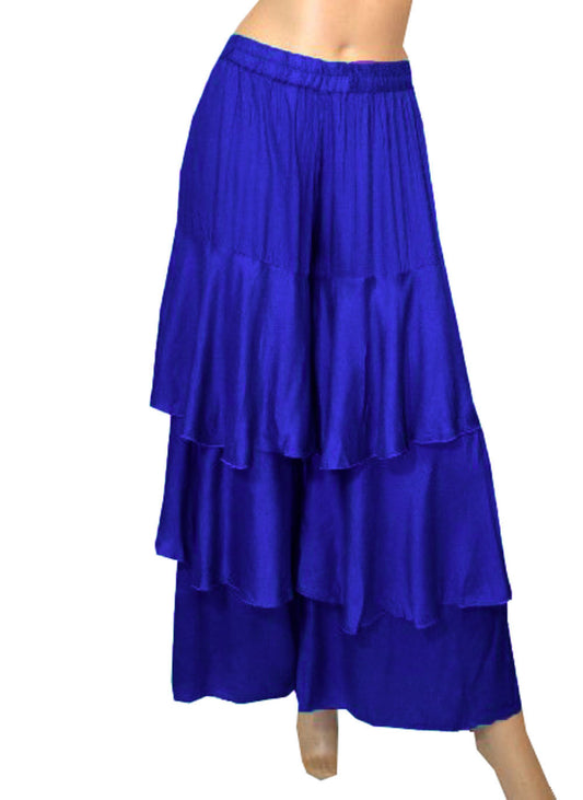 3 Layer Satin Palazzo Pants S97 - Regular Size 3