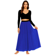 Chiffon Half Circle Belly Dance Skirt | S-5XL, 30 Colors | Flowy Maxi C32