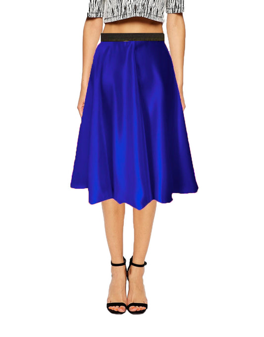 satin midi skirt S35 - Regular Size 3